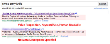 Using meta descriptions effectively