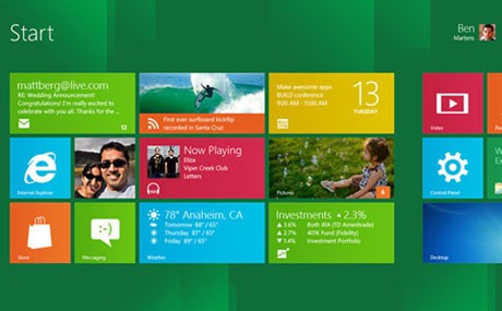 Microsoft unveils Windows 8 software