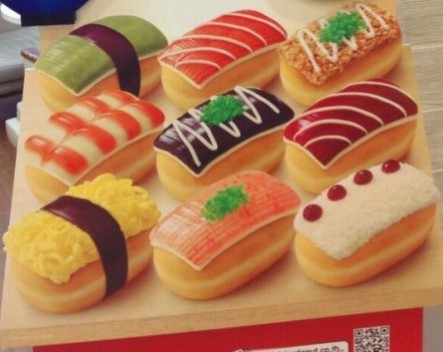 Sushi donut leaves them wanting more in Japan