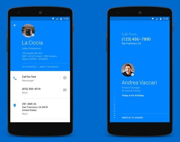 Facebook launches phone app that shows profile information when someone calls