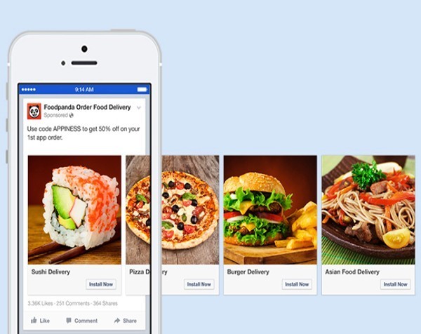 Facebook claims its new mobile ad format can boost click-through by 180%