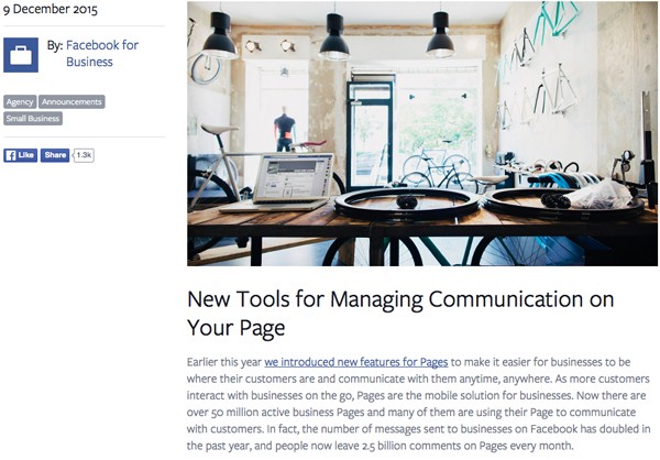 Facebook rolls out features to help SMEs communicate with customers