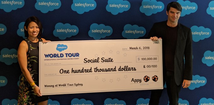 Social venture outcome measuring startup Socialsuite wins $128,000 at Salesforce pitch comp