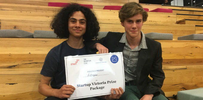 “Think of school as our day job”: Meet the 16-year-old founders who just won Startup Victoria’s spacetech pitch competition