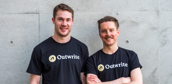 Outwrite co-founders Nick Hough Craig Sketchley