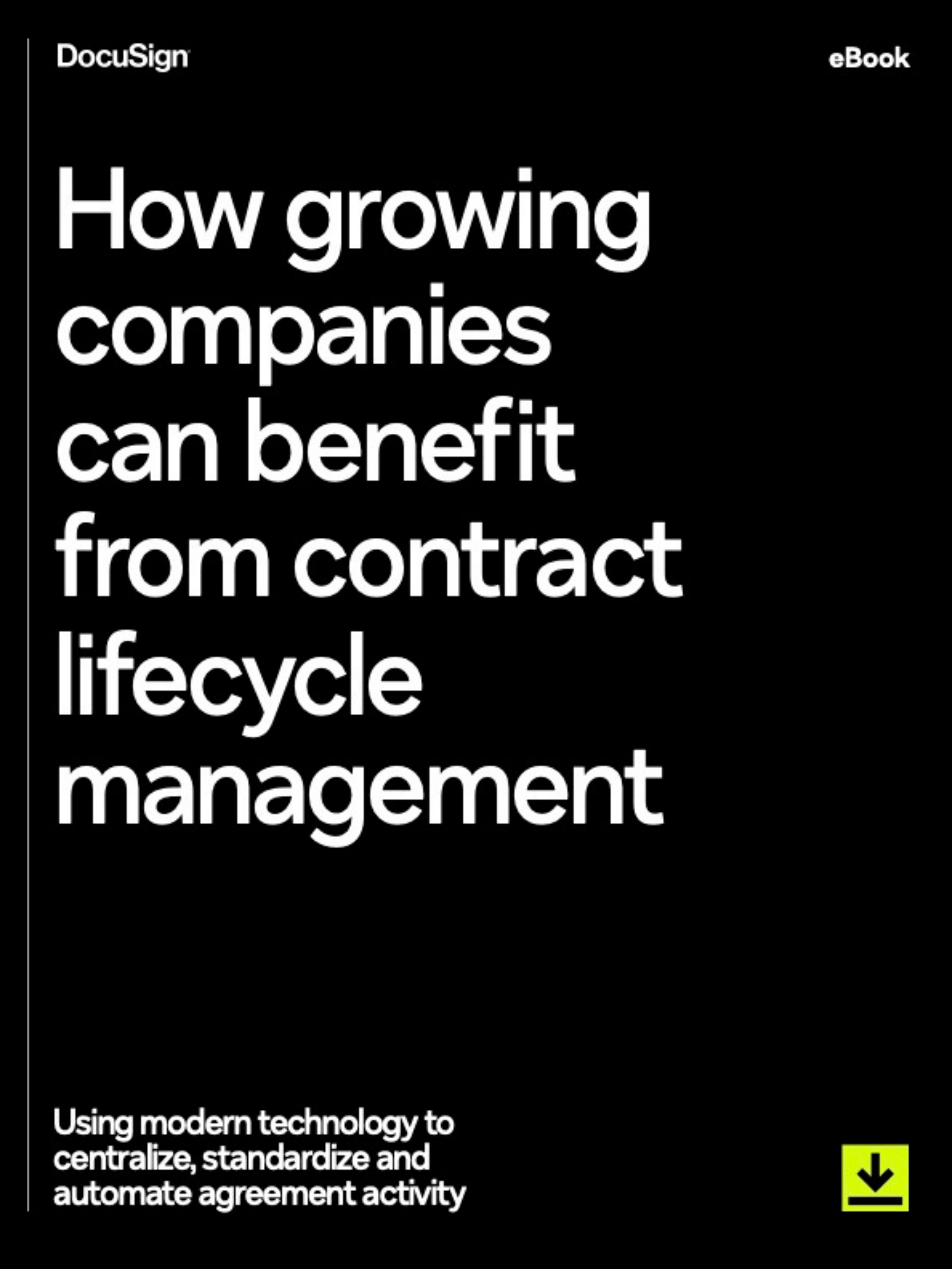 eBook: How growing companies can benefit from contract lifecycle management