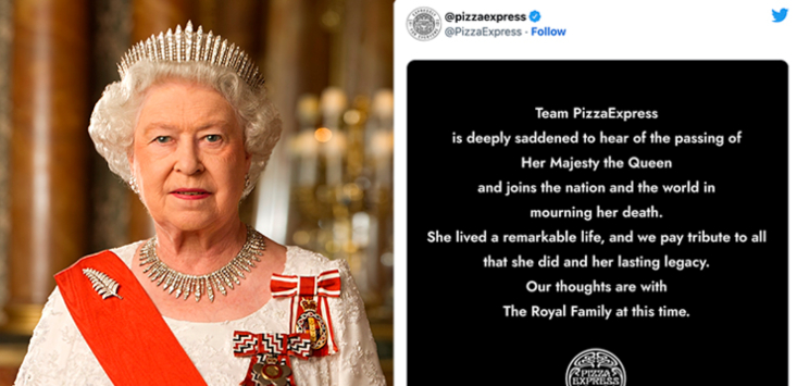 PizzaExpress, Domino’s and Heinz pay tribute to Queen Elizabeth II