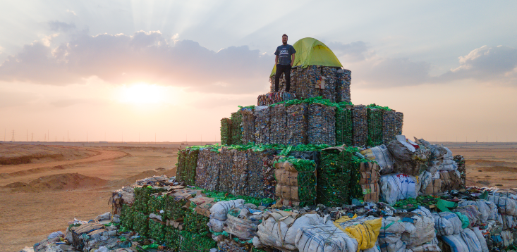 Zero Co raises $260,000 for global plastic cleanup efforts after its Egyptian rubbish pyramid stunt