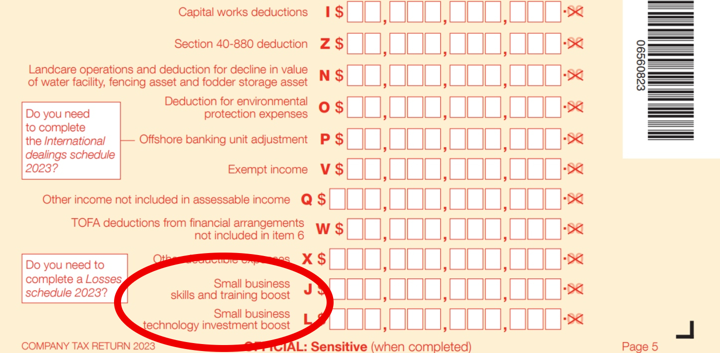 Small business deductions worth $1.55 billion appear in the 2023 tax return but are yet to pass into law