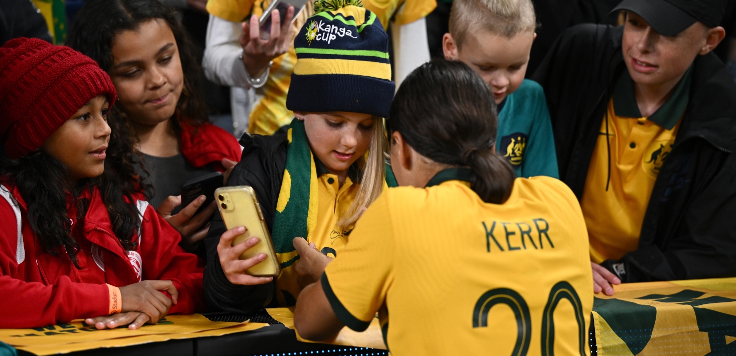 Matildas captain Sam Kerr launches football academy for kids