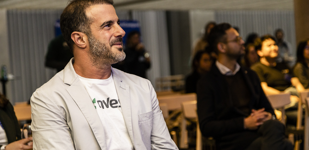 nVest founder Sivan Atad sitting in the audience at the Pitch in Sydney