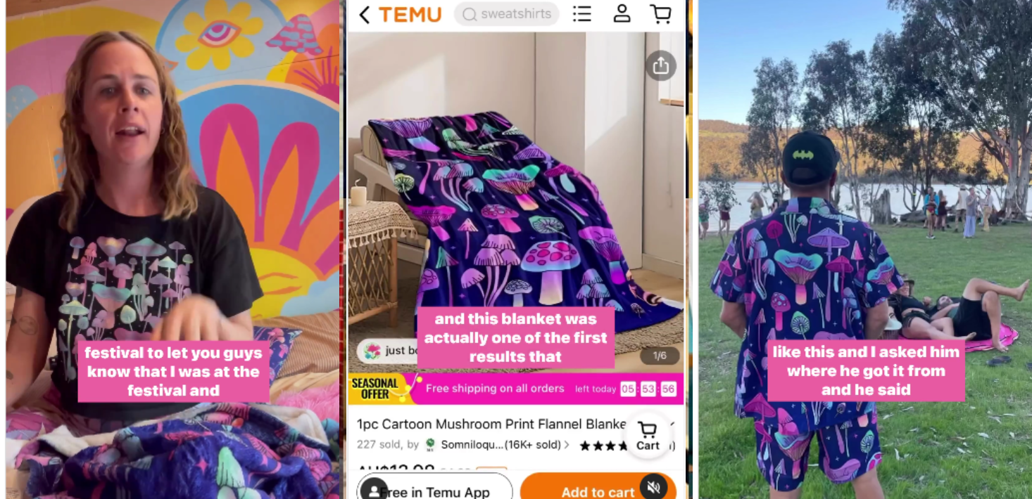 Aussie artist slams Temu for $14 “stolen” blanket design that would cost her $60 to make