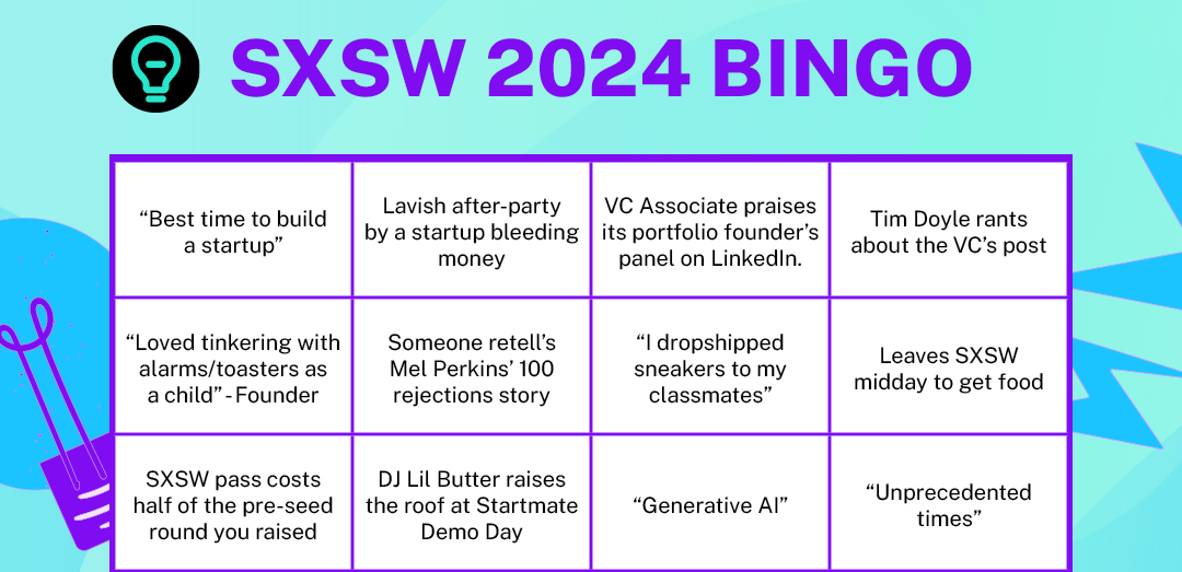 SXSW Sydney Bingo