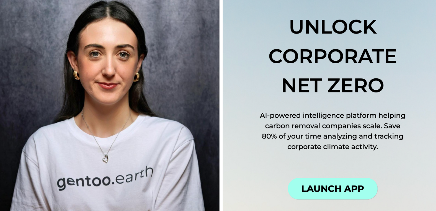 Gentoo.earth founder Juliet Kirby is building an AI-powered ‘Bloomberg for climate intelligence’